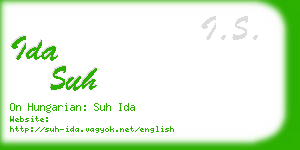 ida suh business card
